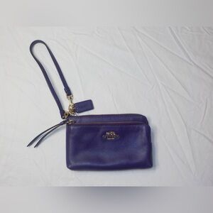 Royal Purple Coach Clutch